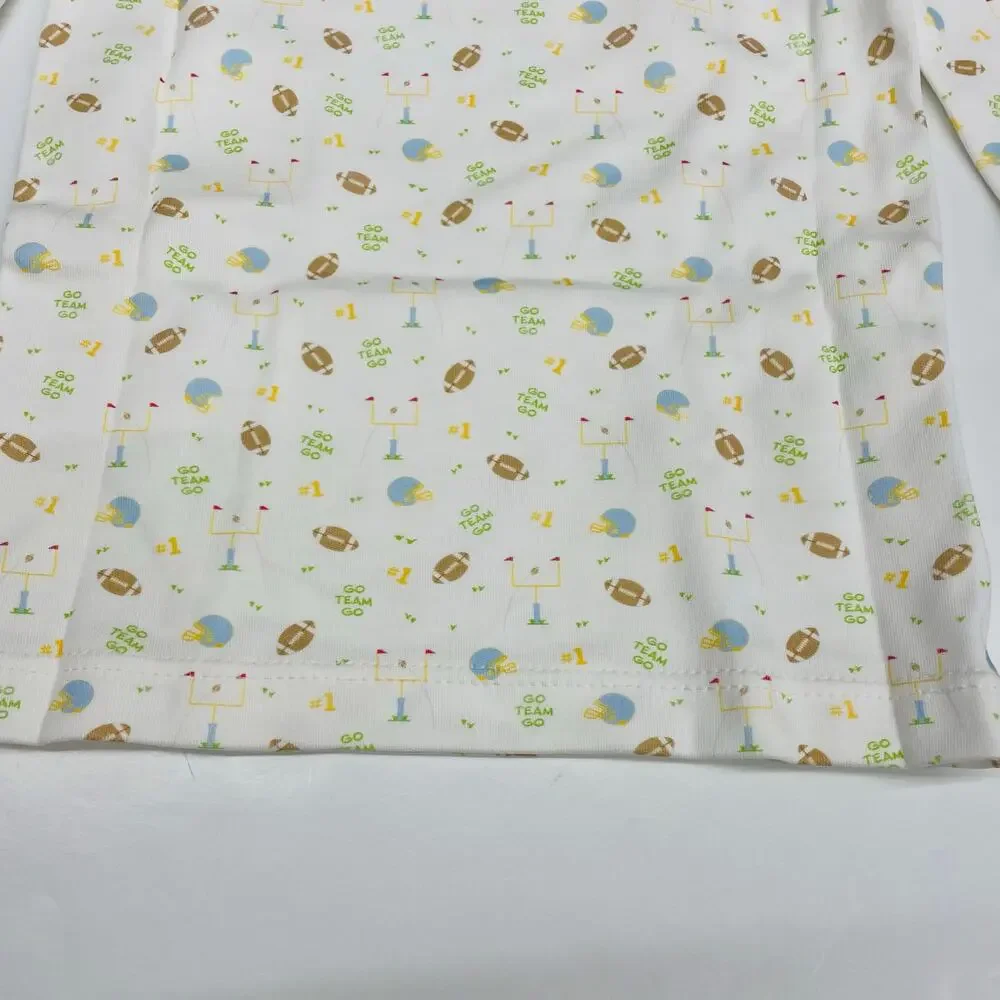 NWT Lullaby Set 24M Sweet Pea PJ Set - Football Print
